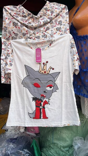 T-shirt Femme Loup Royal