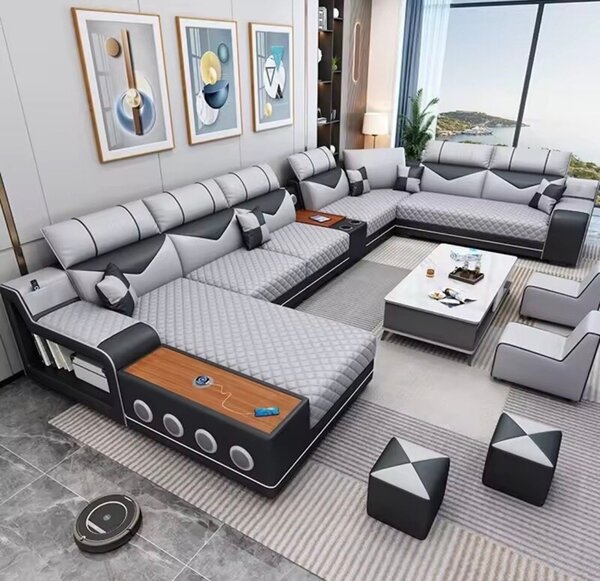 Canapé d'angle modulaire moderne