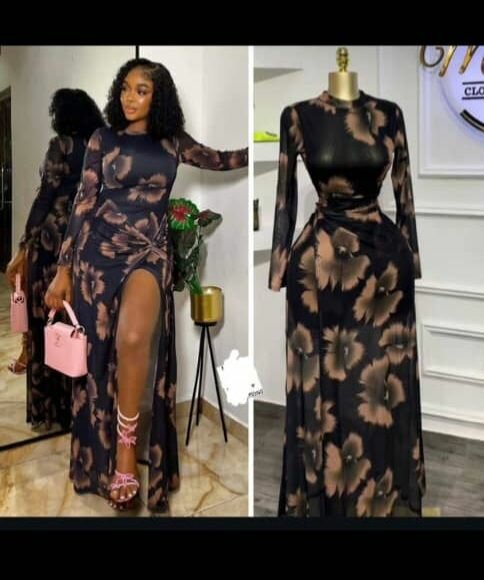 Robe longue florale élégante