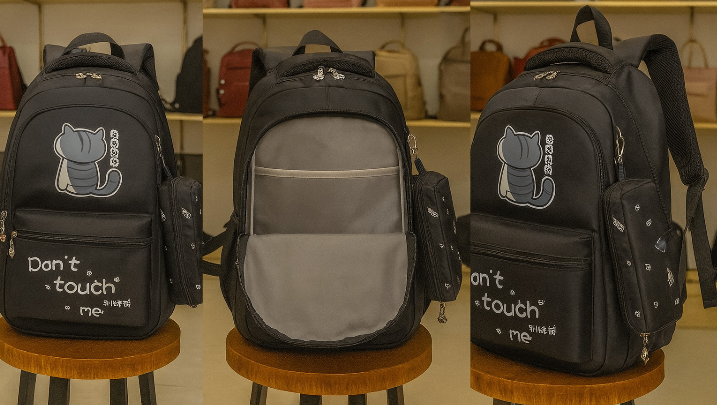 Sac à dos mignon chat noir