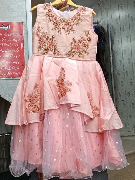 Fancy frock with selves and trouser