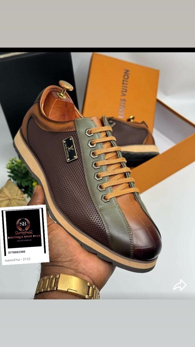 Sneakers élégantes en cuir