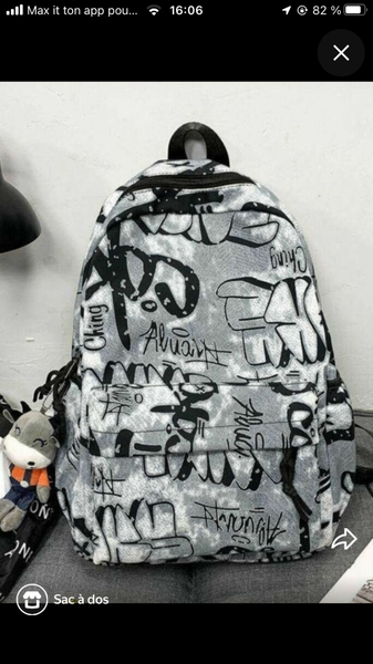 Sac à dos street art tendance