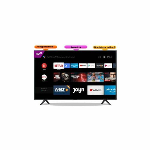Roch SMART TV LED 32" HD Roch-Wifi -Décodeur Intégré - Noir 3 Mois Garantie