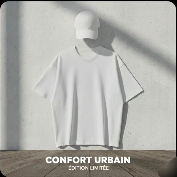 T-shirt blanc Cotton + casquet