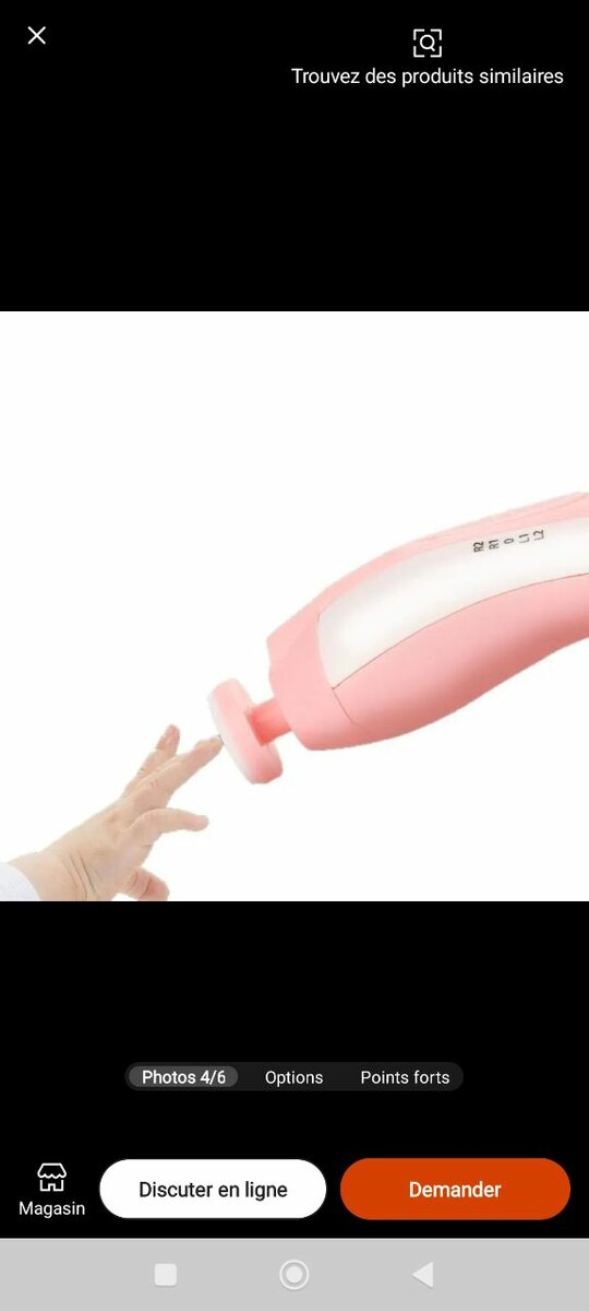 Coupe-ongles électrique pour bébé