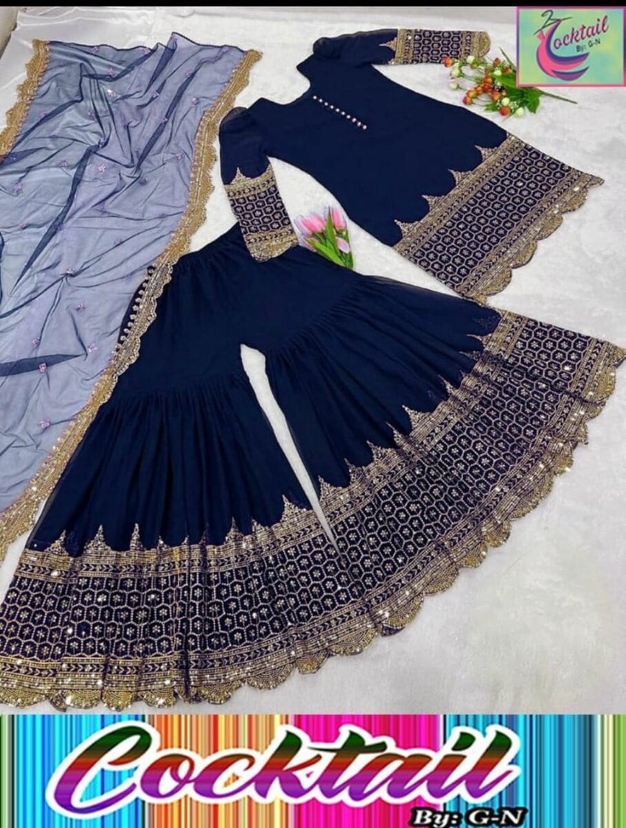 Shirt Fabric: Shamoz Silk   Pattern: Sequins Embroidered