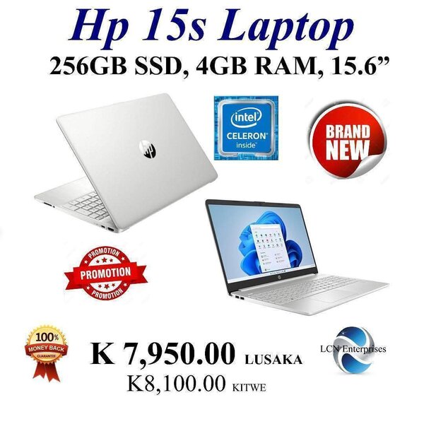 Hp 15 laptop computer, Celeron