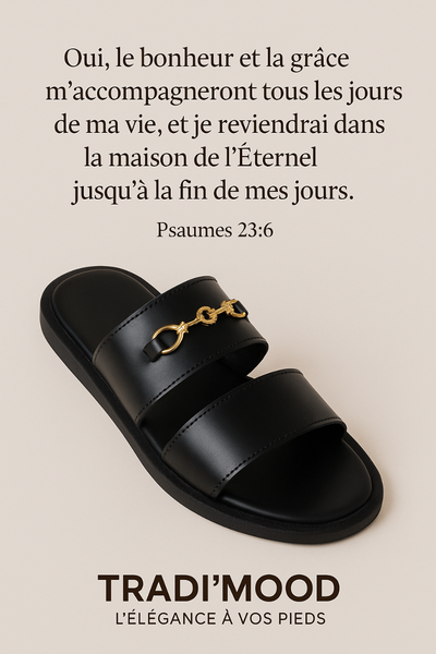 Sandales élégantes noires