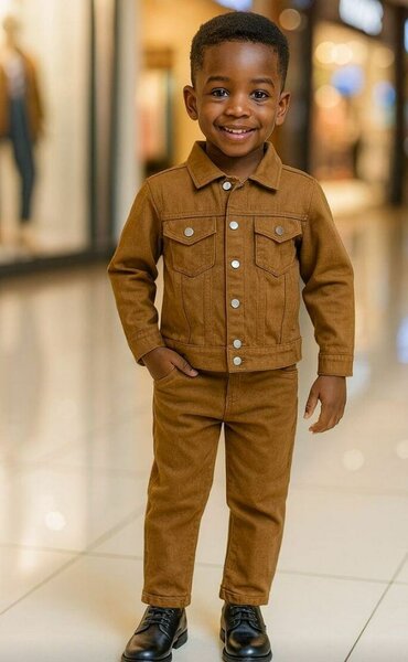 Ensemble marron enfant