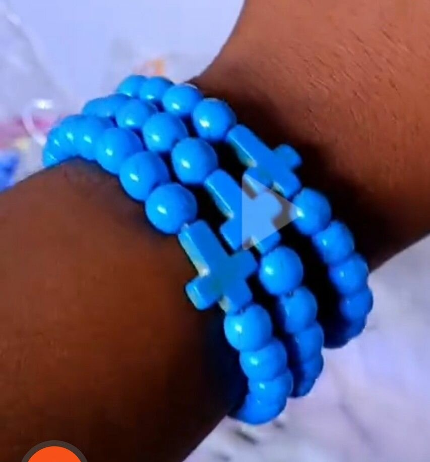 Bracelet chapelet perles