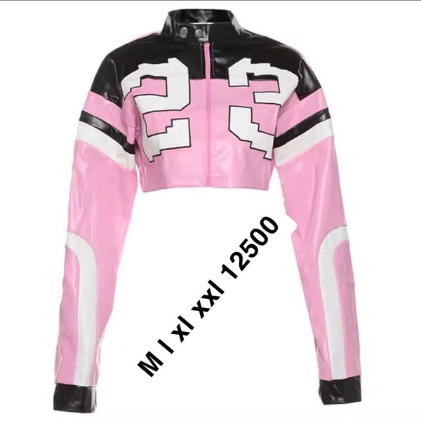 Veste Motard Cropped Femme