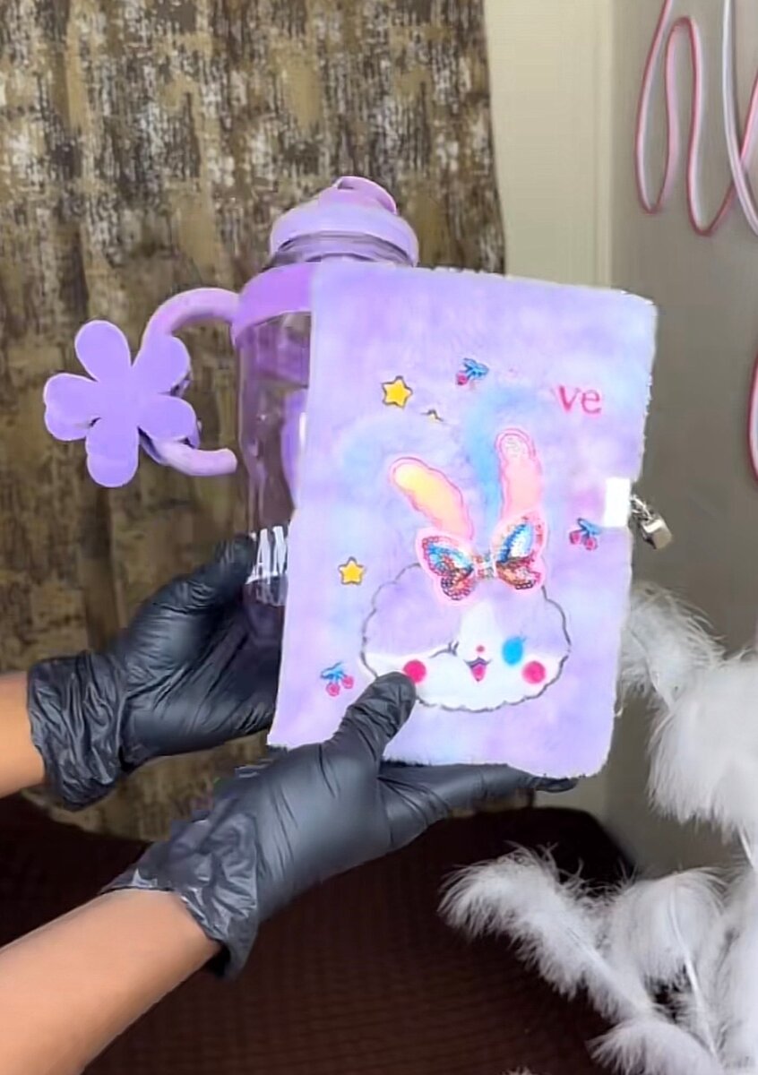 Gourde mignonne avec carnet