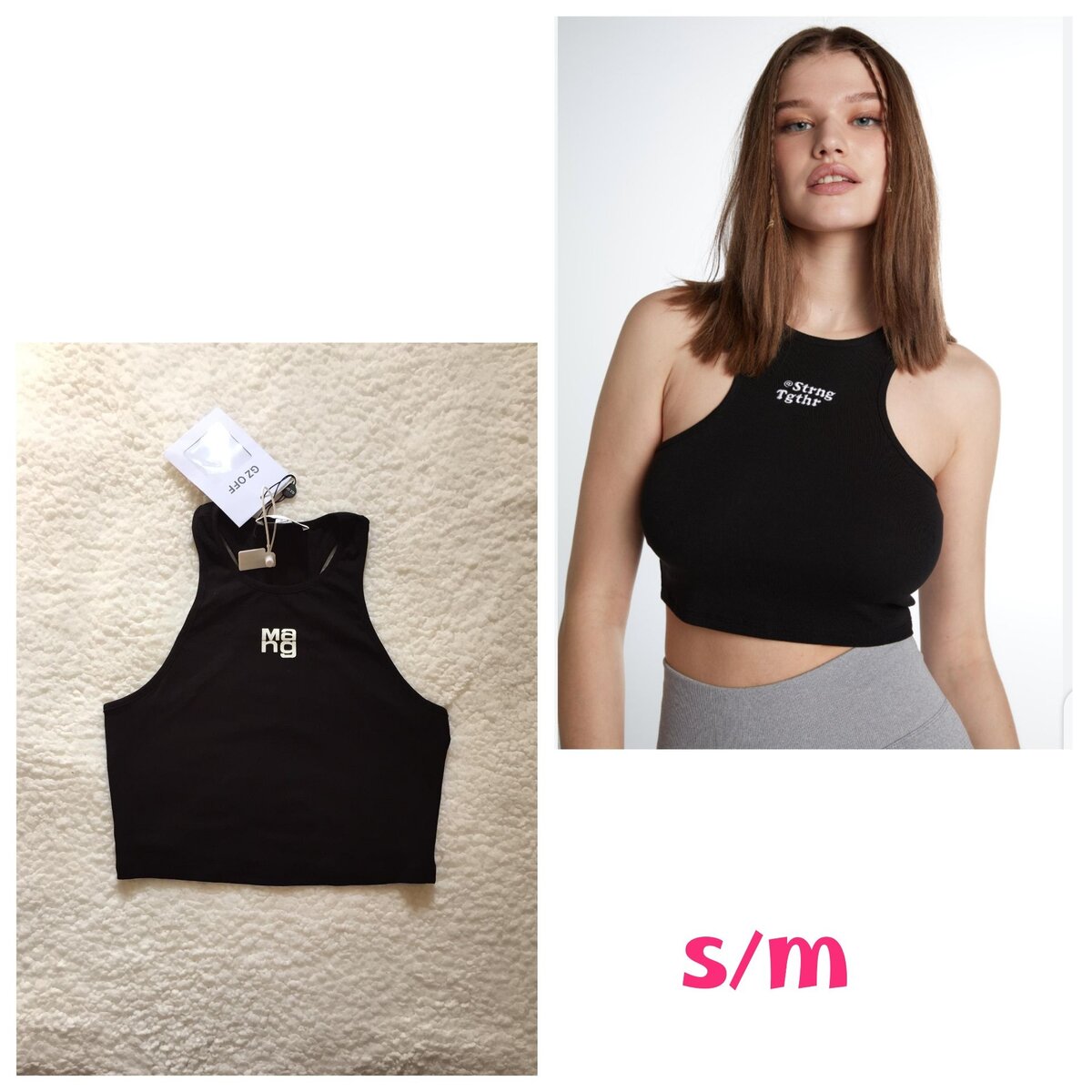 Salaula crop tops and tops