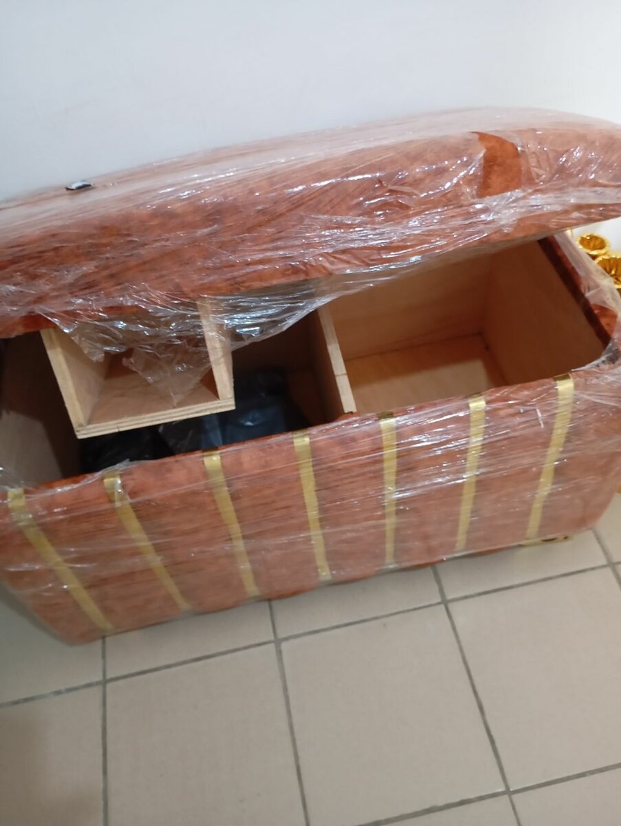 Pouf de rangement élégant