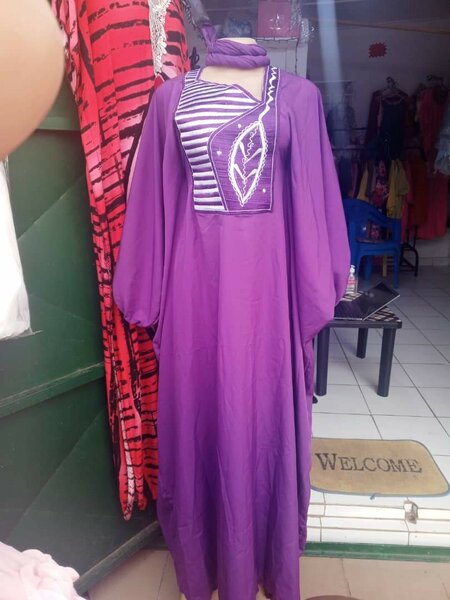 Boubou violet élégant