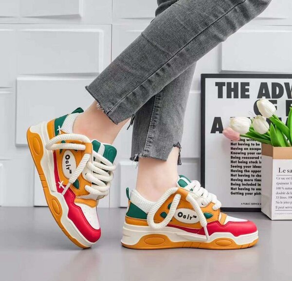 Sneakers tendance multicolores