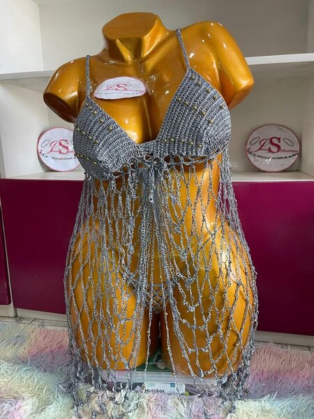 Robe de Plage Crochet Glamour