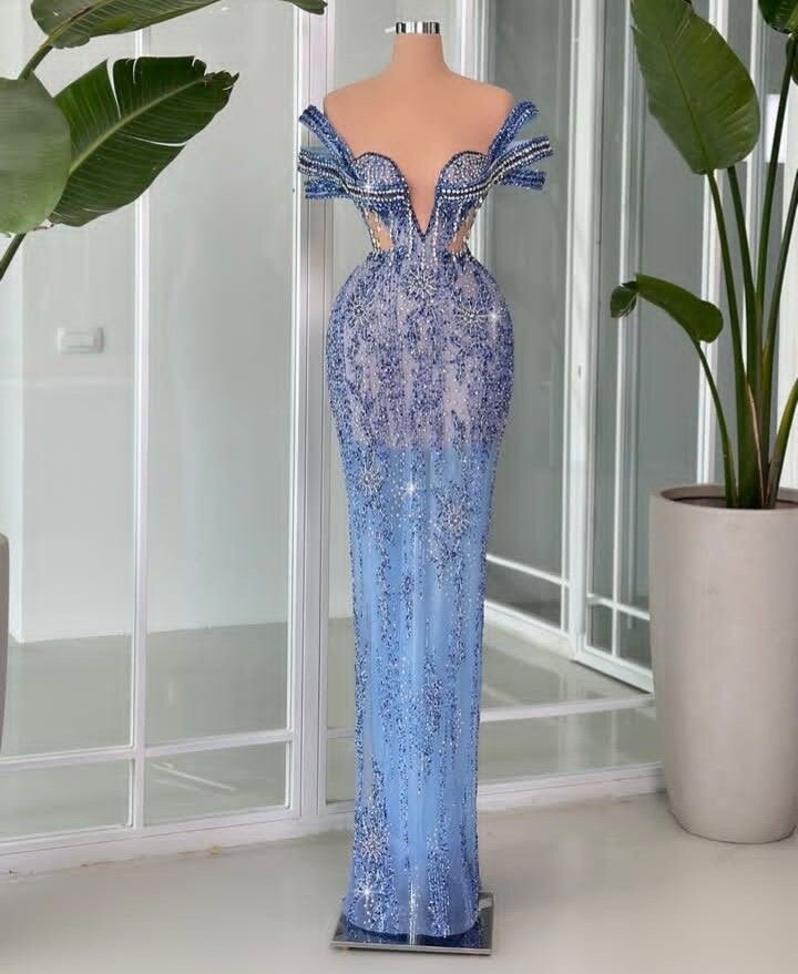 Robe de soirée glamour pailletée