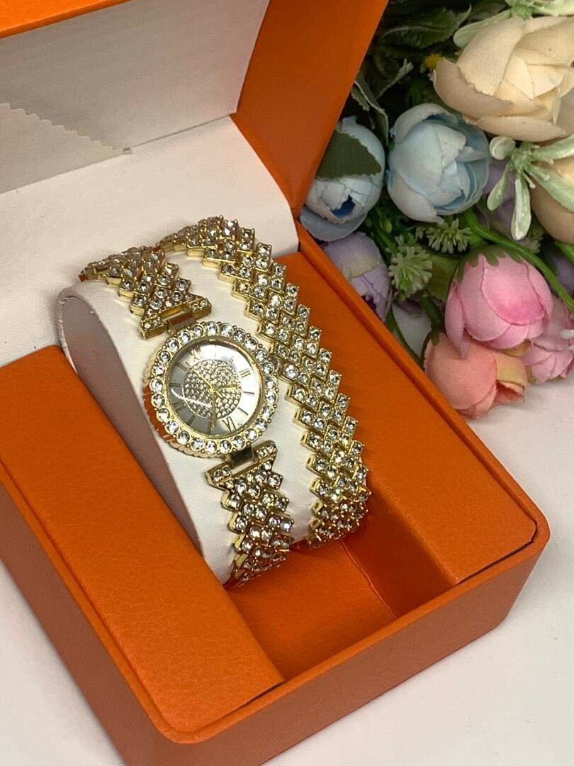 Ladies luxury watch bracelet set