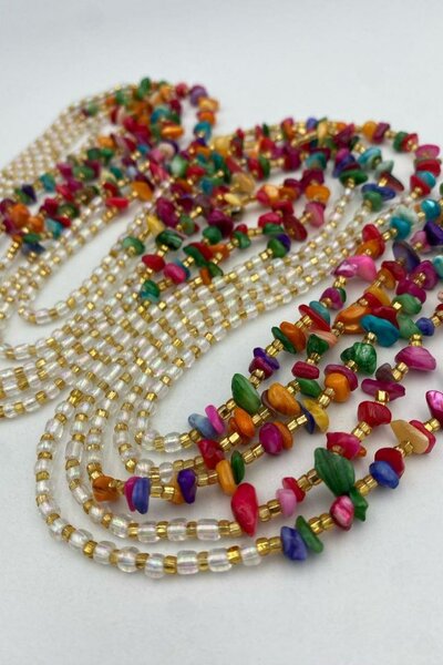 Colliers bohèmes multicolores