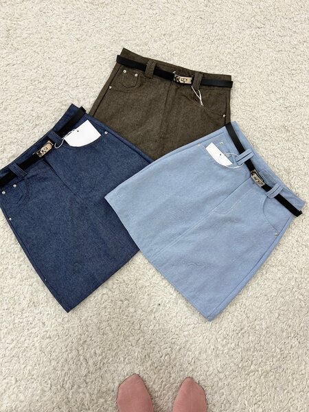 Джинсовая юбка под Hermes