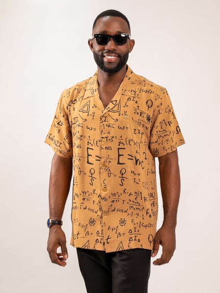 Mens Revere Print Shirt