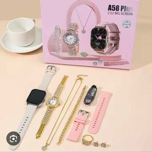 Ensemble Montre Intelligente et Bijoux A58 Plus