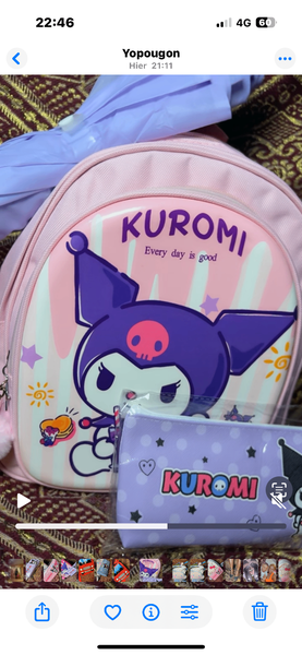 Sac parapluie et trousse