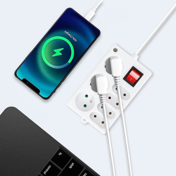 Multiprise électrique avec interrupteur