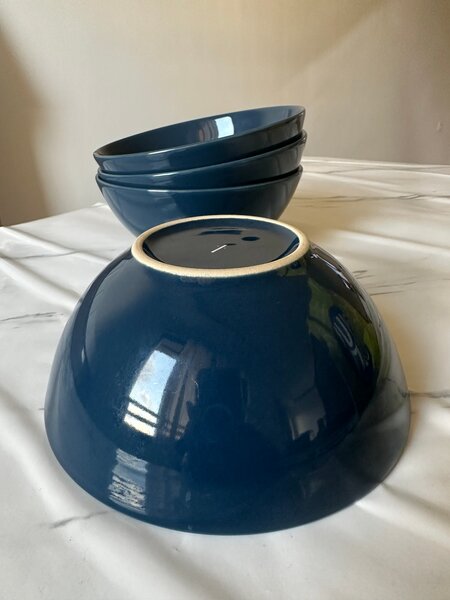 Ensemble de 4 bols  bleus