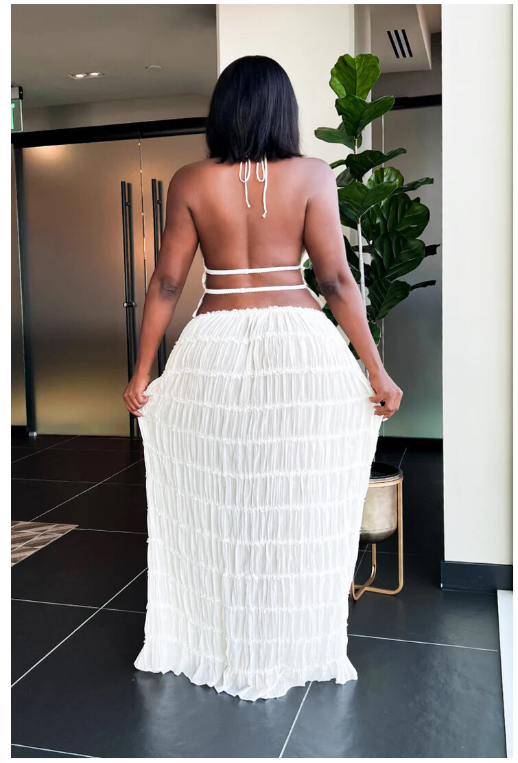 Elegant White Two-Piece Set