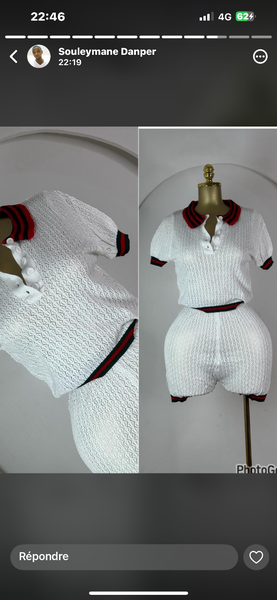 Ensemble d'été en tricot