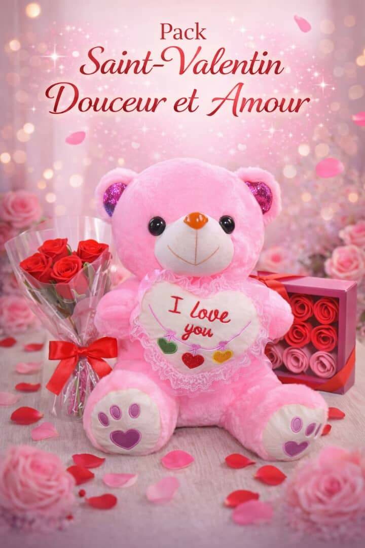 Ours en peluche Saint Valentin