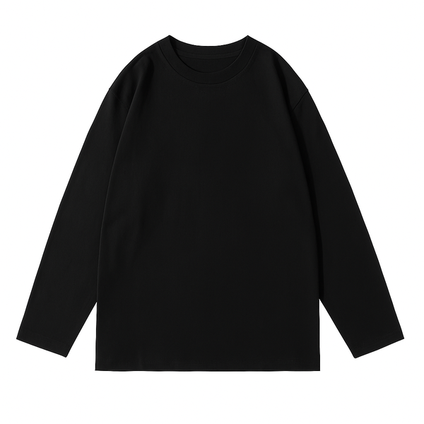T-shirt noir à manches longues