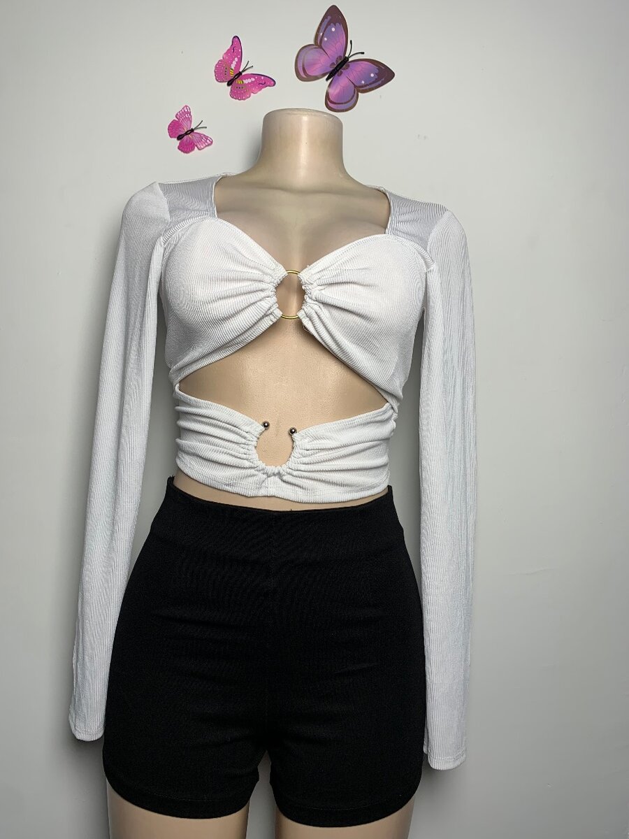 Long sleeve cotton top