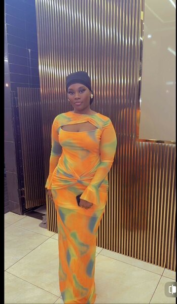 Robe longue à motifs