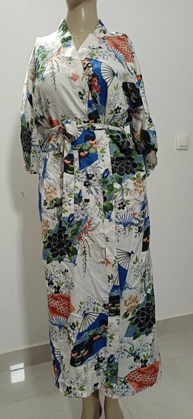 Robe kimono imprimée florale
