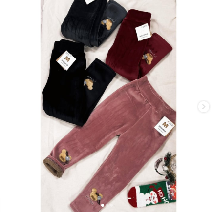 Велюровые лосины с начесом