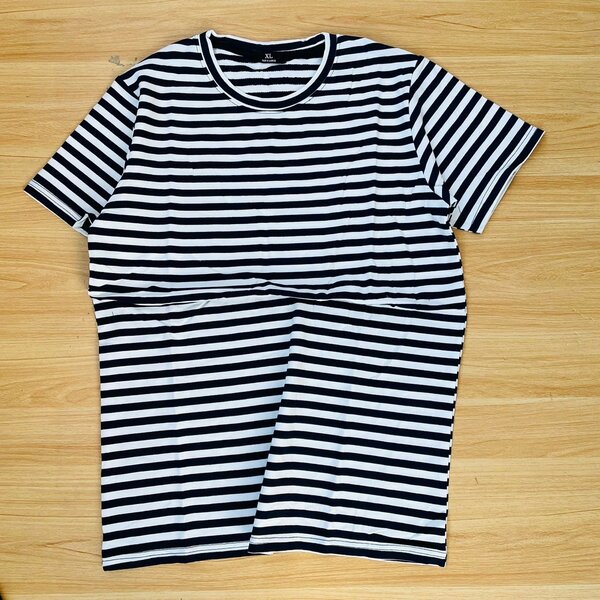 striped cotton T-shirt