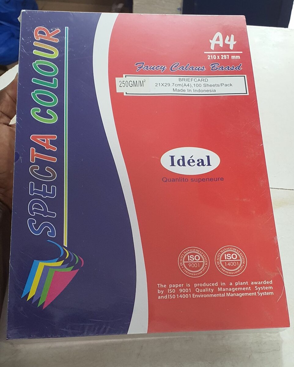 Papier bristol blanc 250GSM