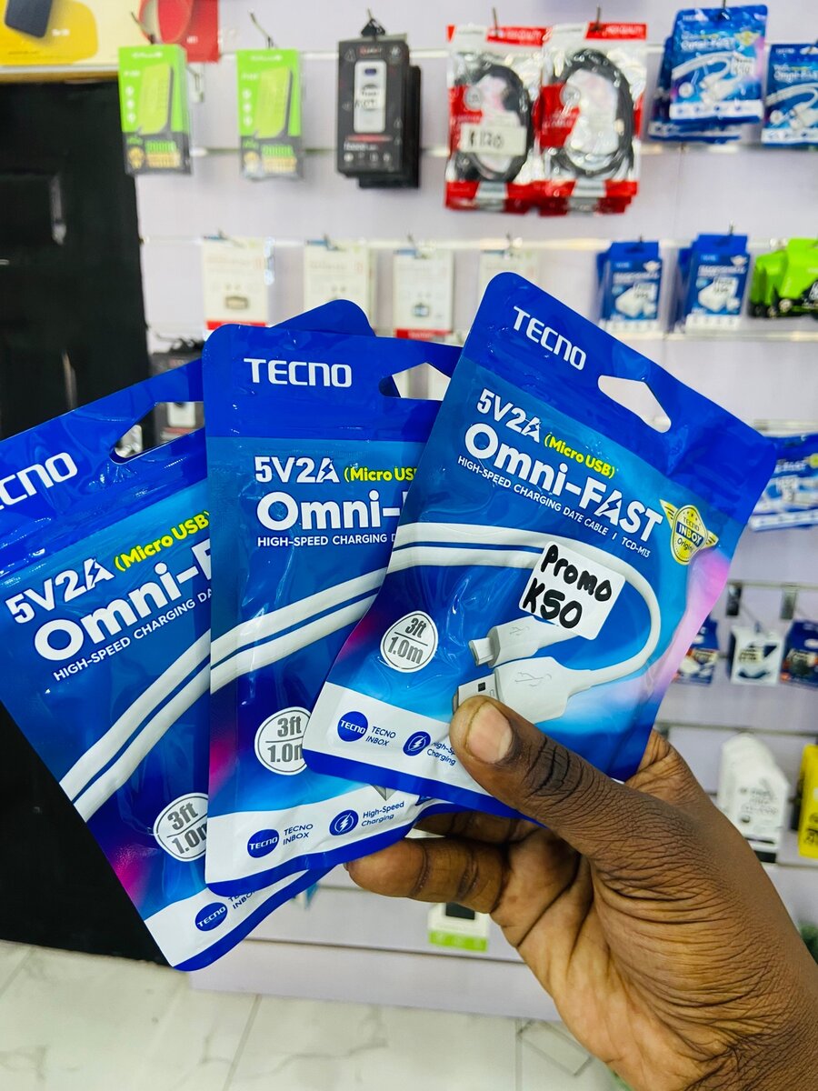 Genuine Tecno Cables Type C & Micro USB