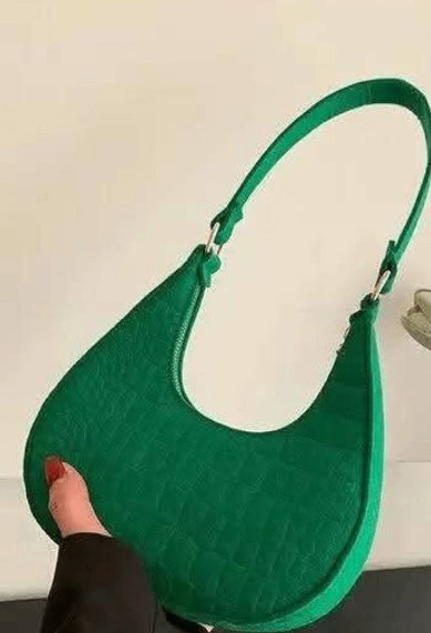 Sac bandoulière vert élégant