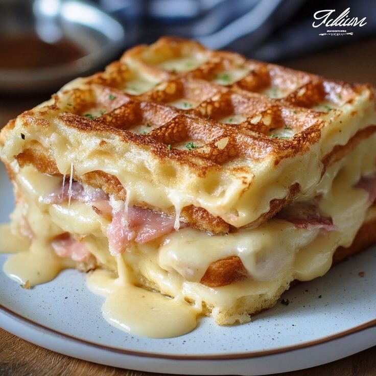 GAUFRES SANDWICH JAMBON FROMAG