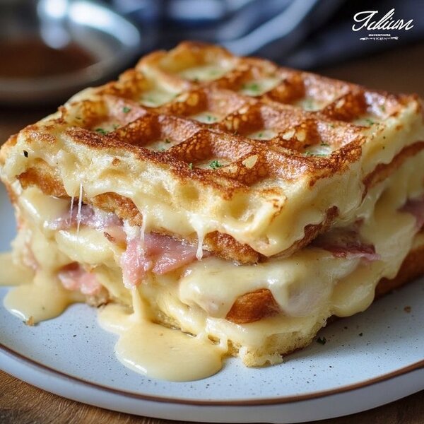 GAUFRES SANDWICH JAMBON FROMAG