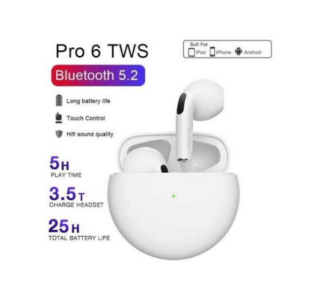 Écouteurs sans fil Pro 6 TWS