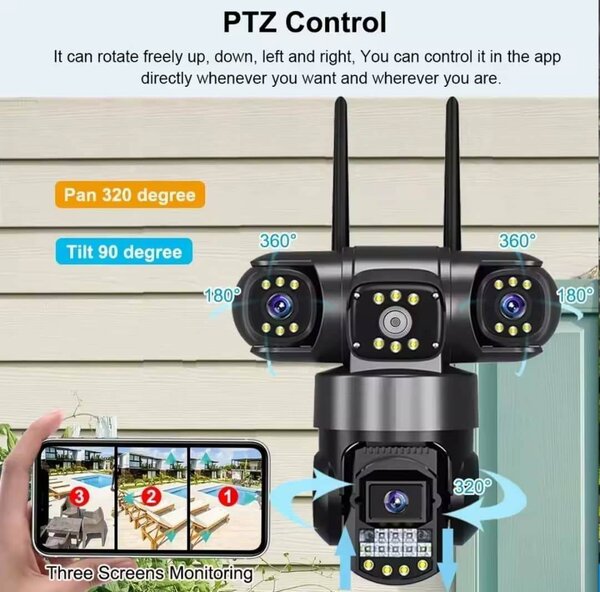 Caméra PTZ Extérieure 12MP