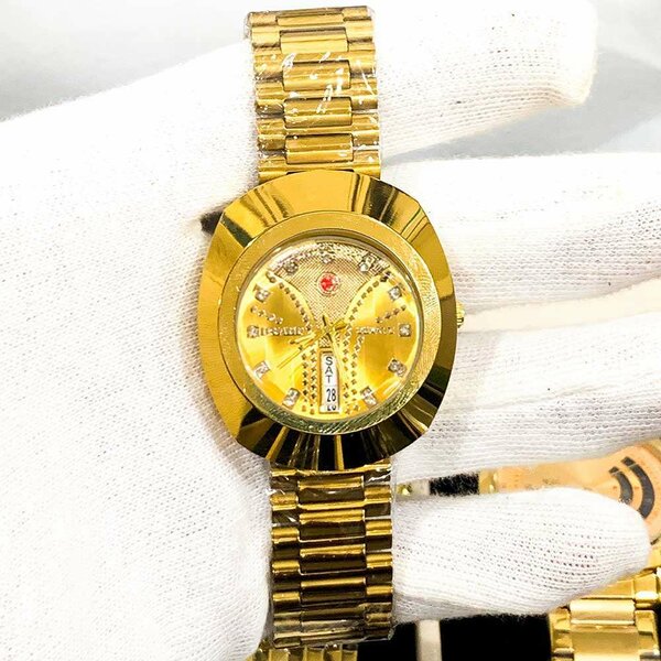 Golden chain watch