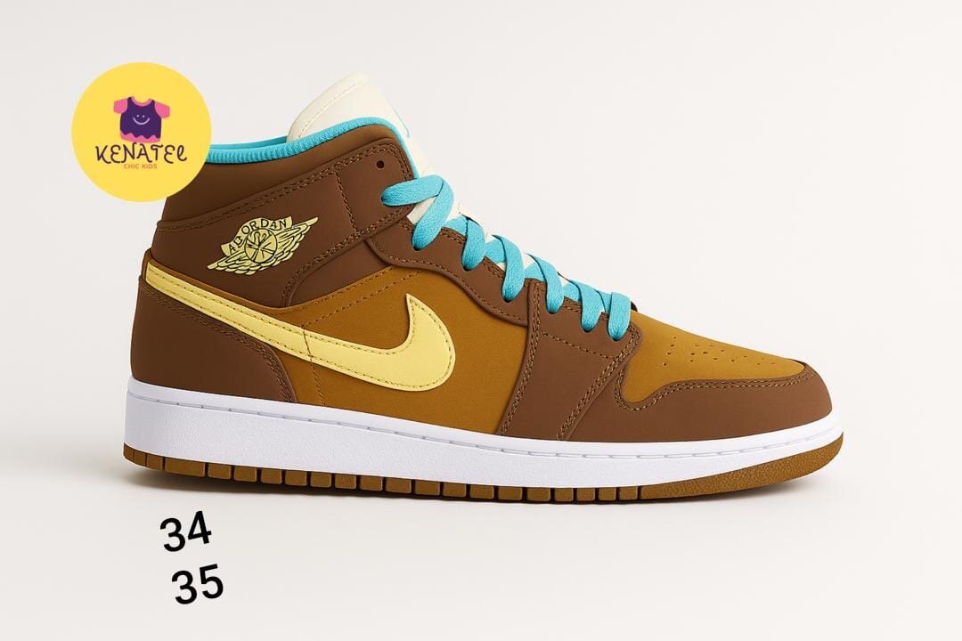 Baskets Marron et Jaune Enfant