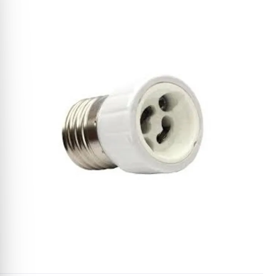 Pack of 2 Pcs E27 to GU10 Lamp Socket Converter Holder for LED Convert Screw type holder to GU10 pin type